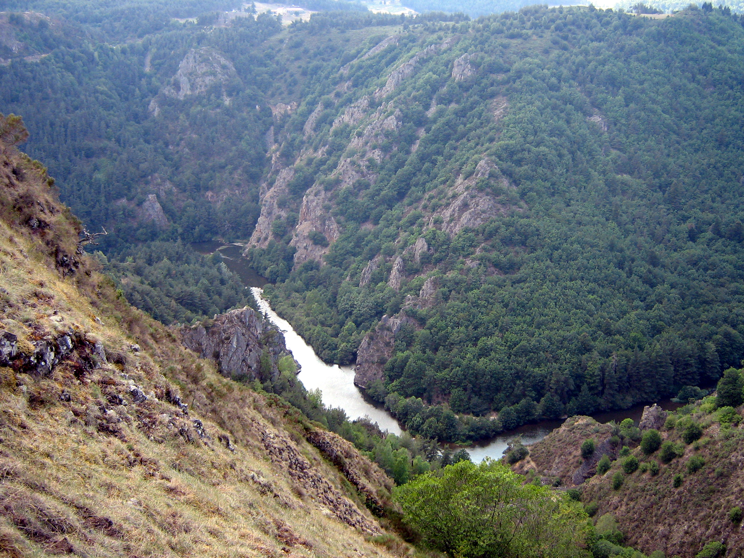 Les gorges de l'Allier vers Chapeauroux