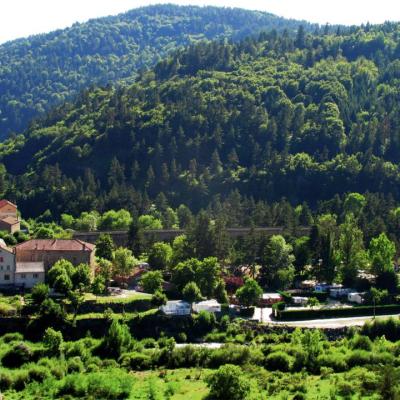 Camping vue d'en haut