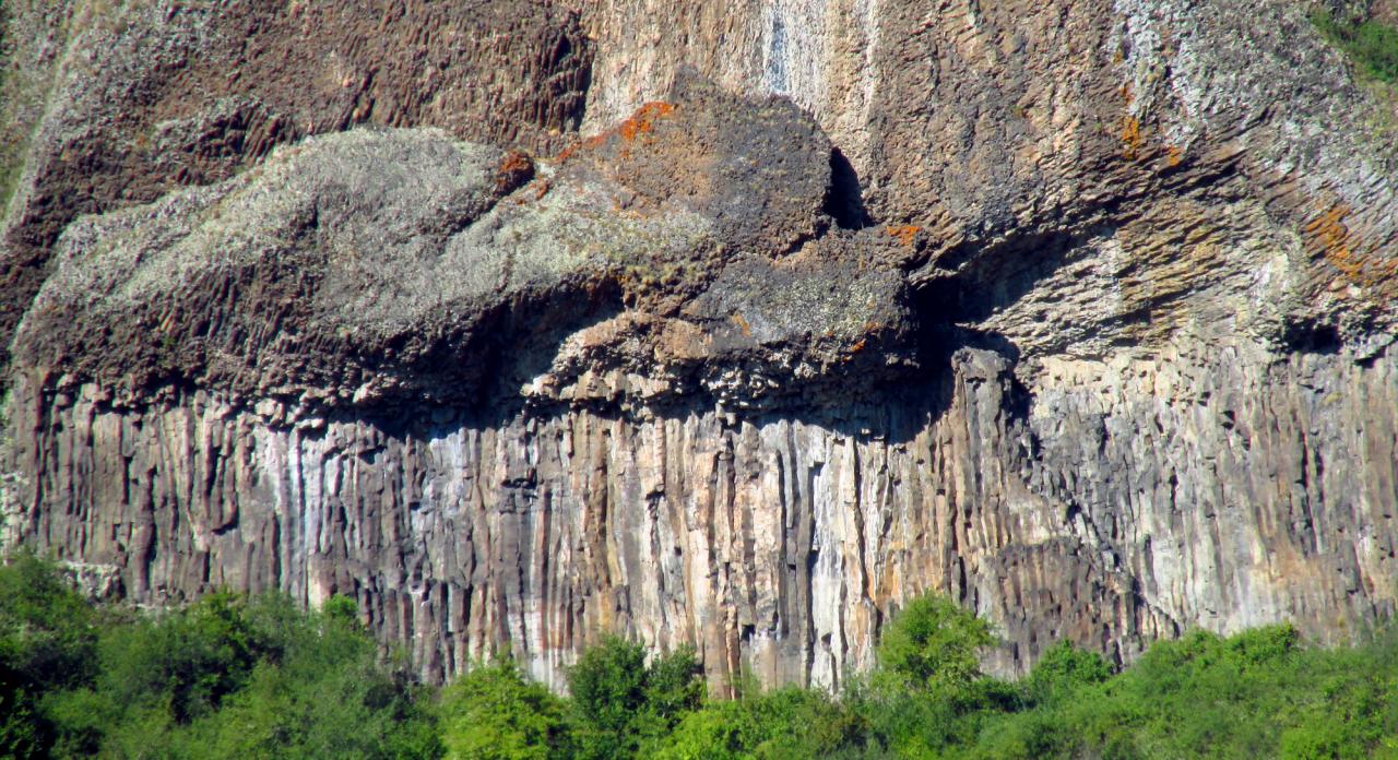 Orgues basaltique vue de près