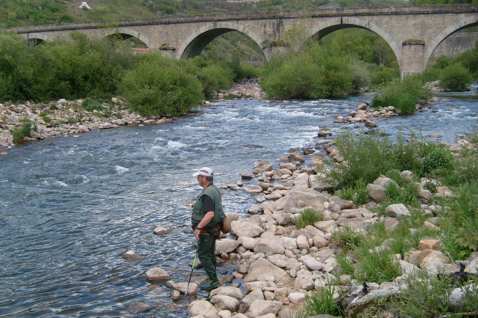 Pêcheur sur l'Allier